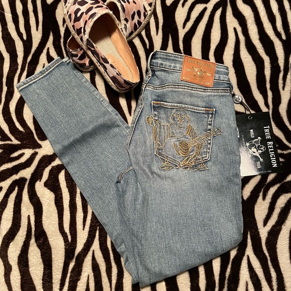 True Religion Jennie Buddha Back Pocket Skinny Jeans - Picture 5 of 10